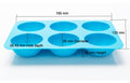 Silicone Mould | 6 Large Half Spheres Silicone Mould - 13.3cm x 19.5cm