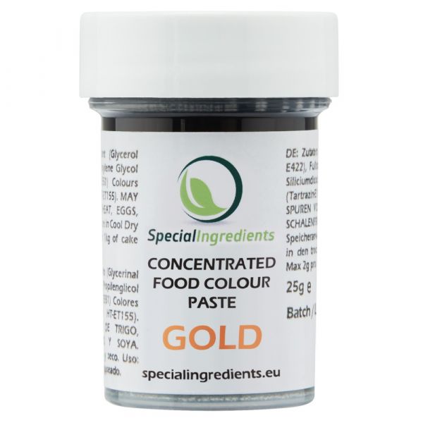 Gold Food Colouring | 25 G Of Gold Food Colour Paste