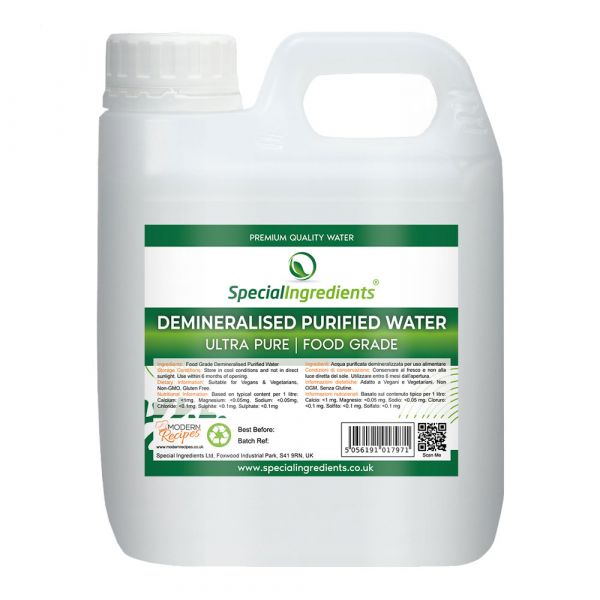 Distilled Demineralised Purified Water 1 Litre